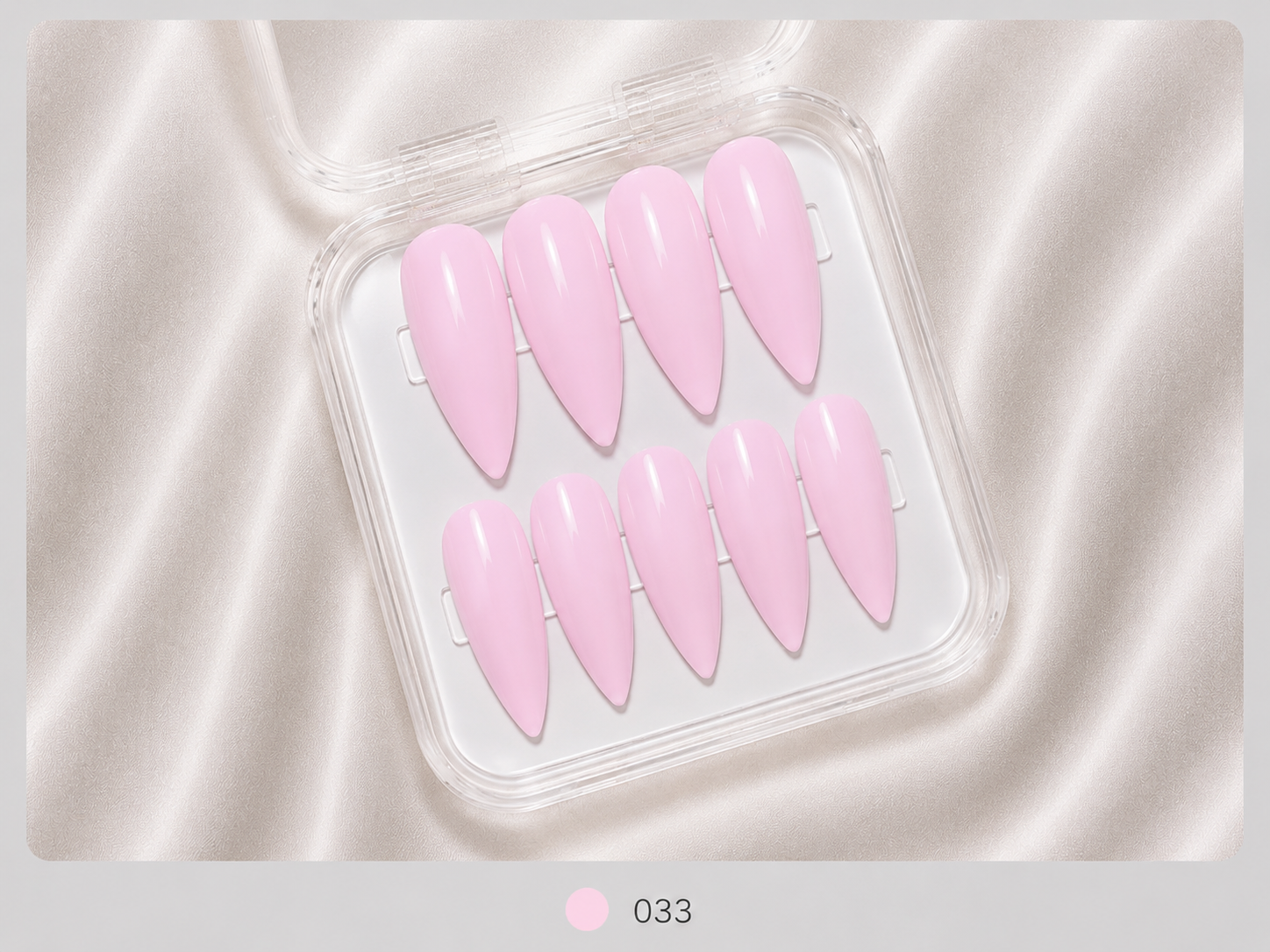 cnth-nails-press-on-nails-pink-rose-faux-ongles-10-pcs-brillant image 1