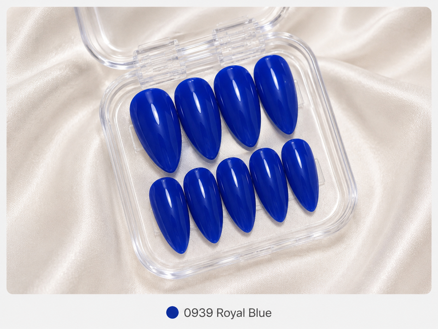 cnth-nails-press-on-nails-royal-blue-faux-ongles-10-pcs-brillant image 1