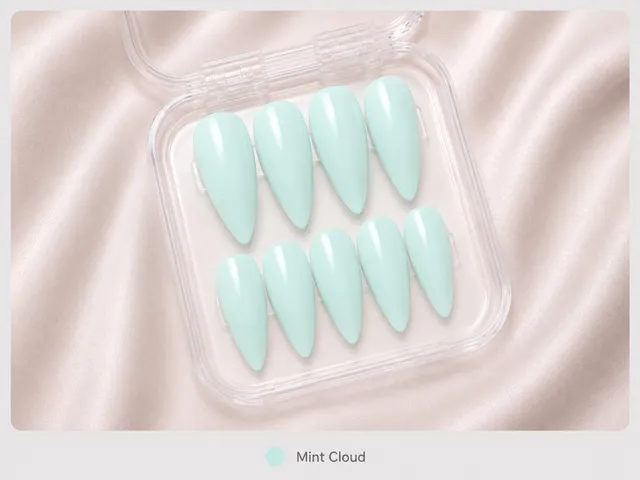cnth-nails-mint-cloud-press-on-nails-menthe-10-pcs image 1