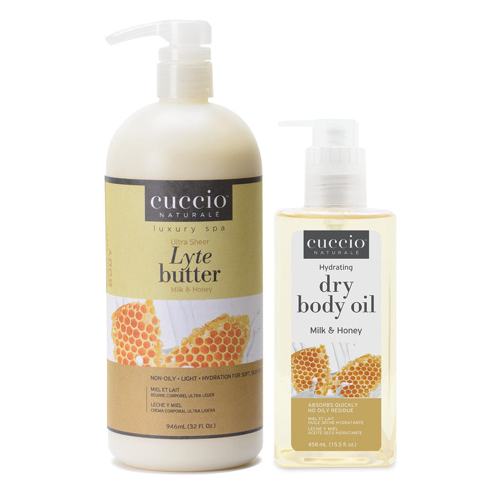 cuccio-naturale-duo-lait-miel-lotion-32-oz-huile-15-5-oz image 1