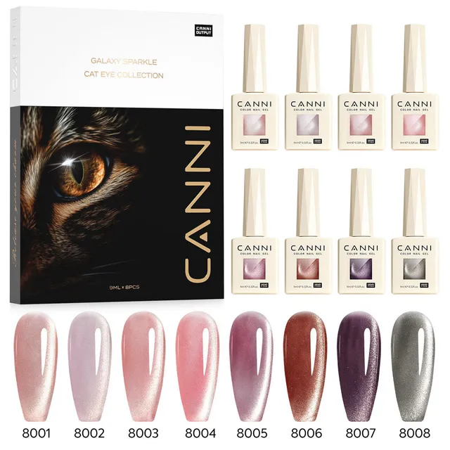 canni-cat-eye-shimmer-velvet-kit-8-vernis-9ml image 1