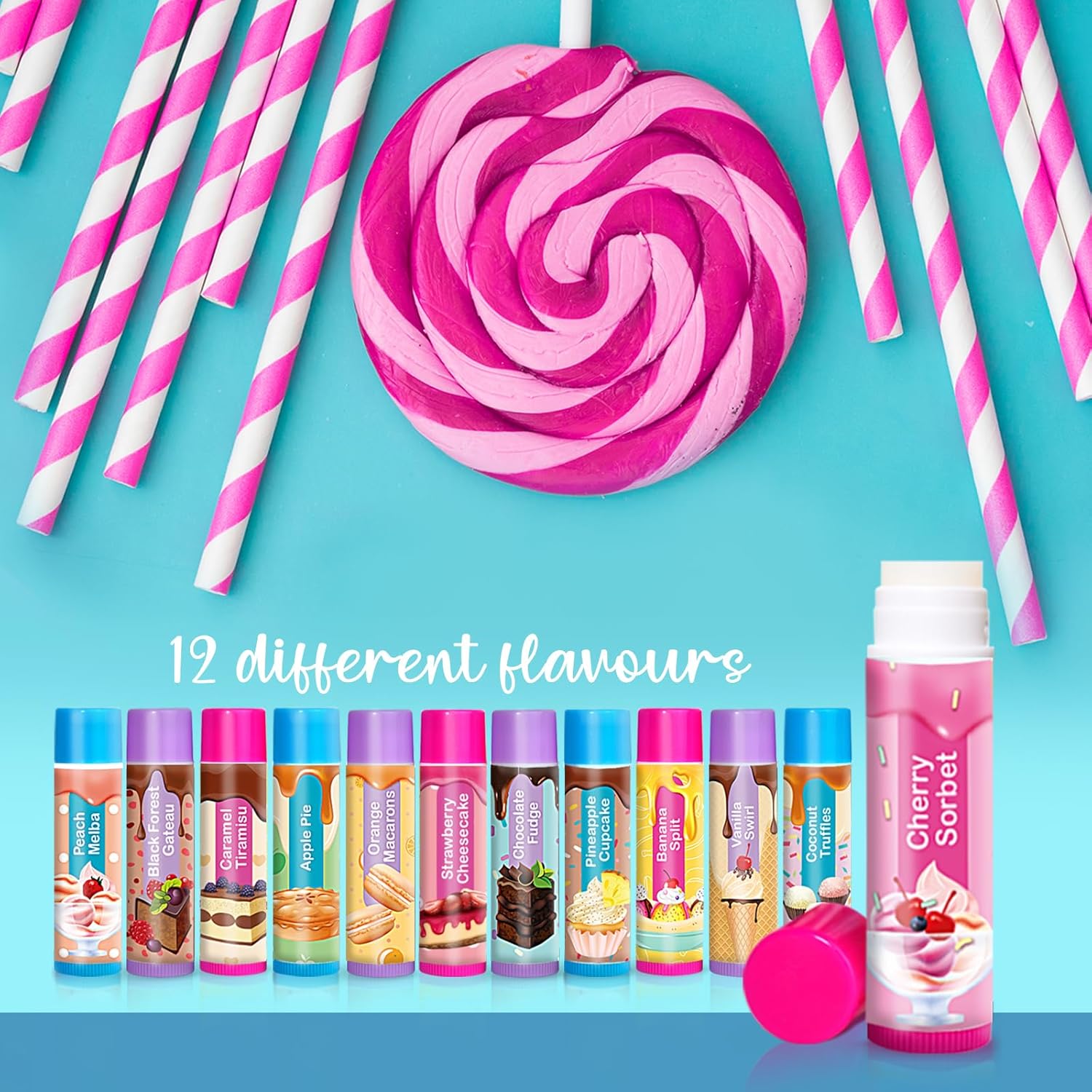 beauty4britain-sweet-treats-baume-l-vres-enfant-lot-12-parfum image 8