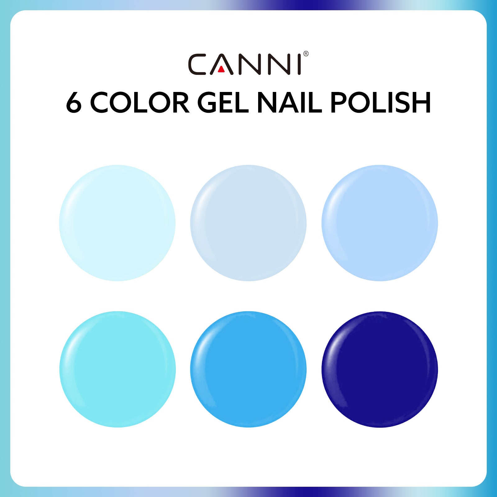 canni-2313-crystal-clear-waters-kit-vernis-gel-6-x-9-ml image 2