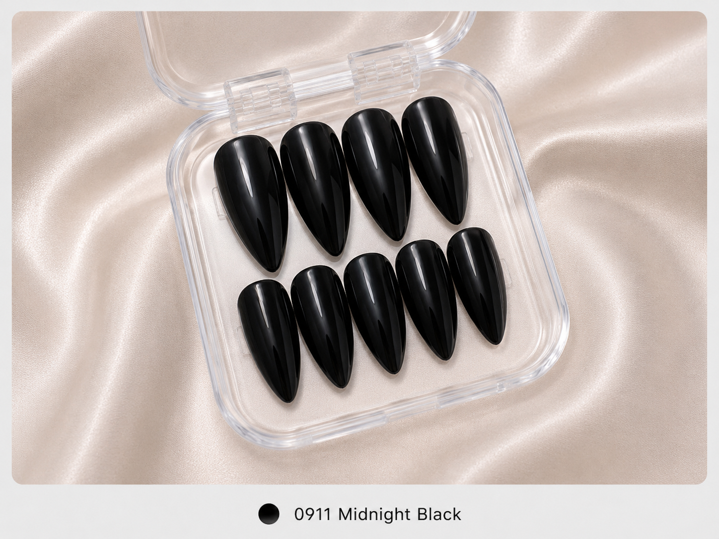 cnth-nails-press-on-nails-midnight-black-faux-ongles-noirs-10-pcs image 1