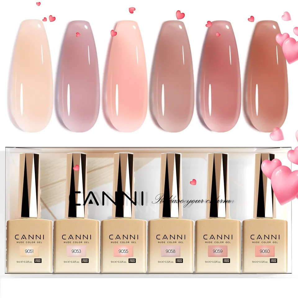 canni-subtle-blush-kit-vernis-gel-9ml-6-couleurs-nude-2317 image 1