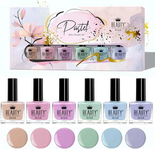 beauty4britain-pastel-vernis-ongles-6-x-10-ml-brillant image 1