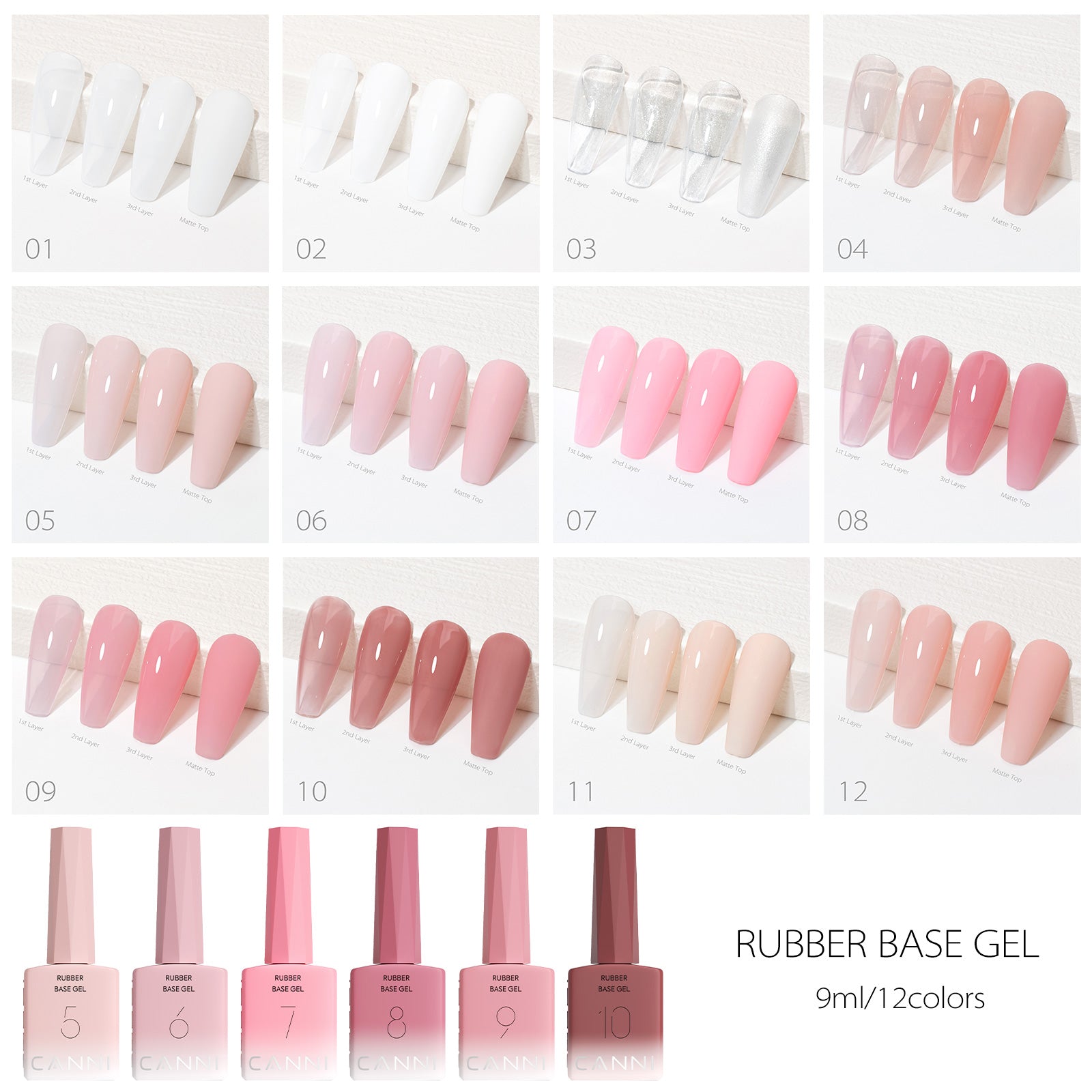 canni-rubber-base-gel-colorful-base-r1-r2-6-couleurs-9ml image 2
