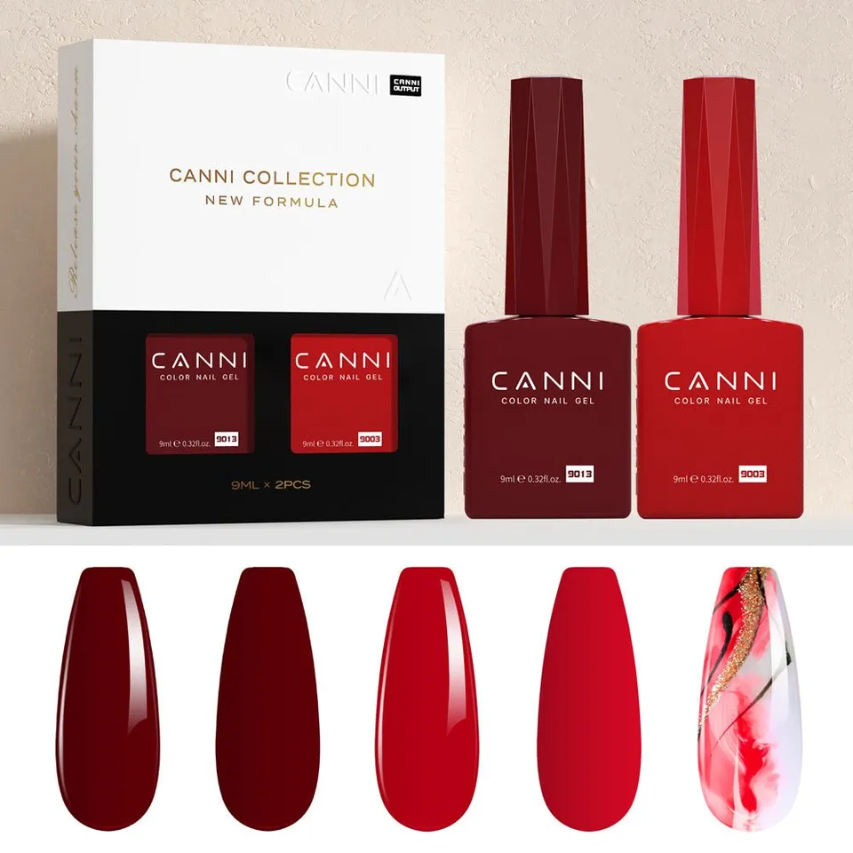 canni-kits-90039013-vernis-gel-rouge-2x9ml image 1