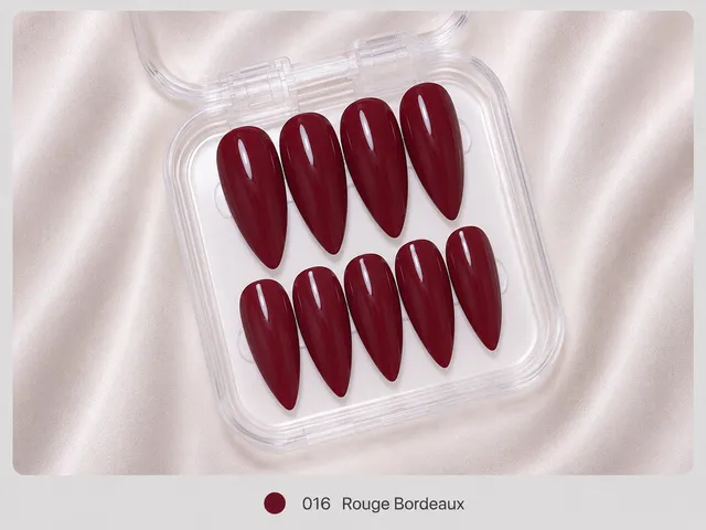 cnth-nails-press-on-nails-rouge-bordeaux-faux-ongles-10-pcs-brillant image 1