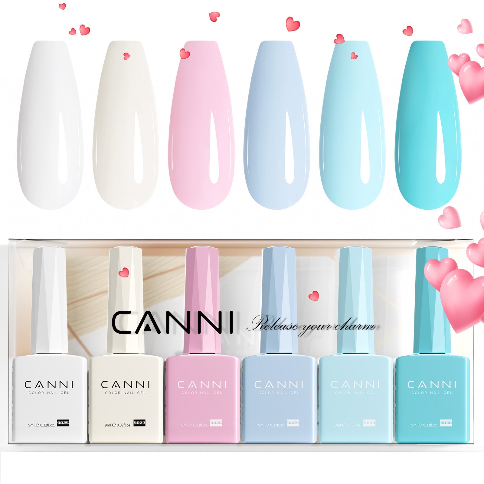 canni-cotton-candy-kit-vernis-semi-permanent-2319-6x9ml image 1