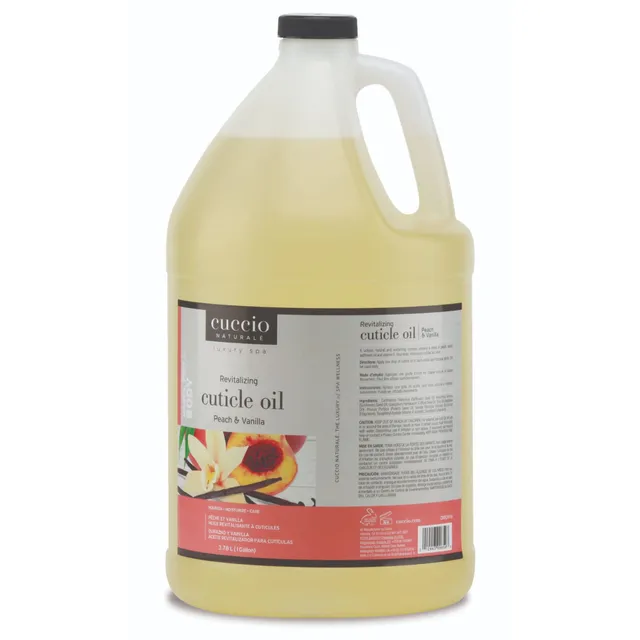 cuccio-naturale-peach-vanilla-huile-cuticules-gallon-recharge image 1