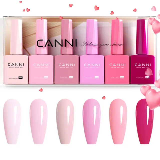 canni-kits-sets-coffret-vernis-semi-permanent-6-couleurs-9ml image 1