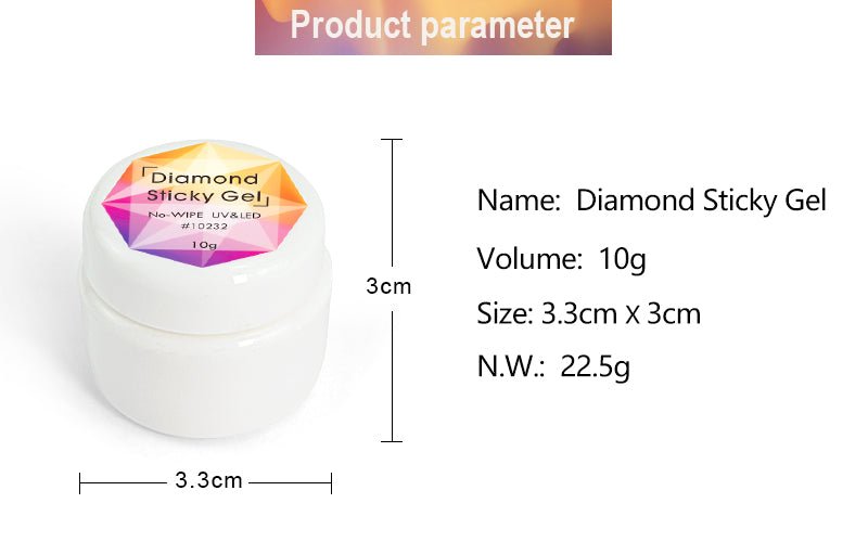 canni-diamond-sticky-gel-colle-nail-art-10232-10g-strass image 4