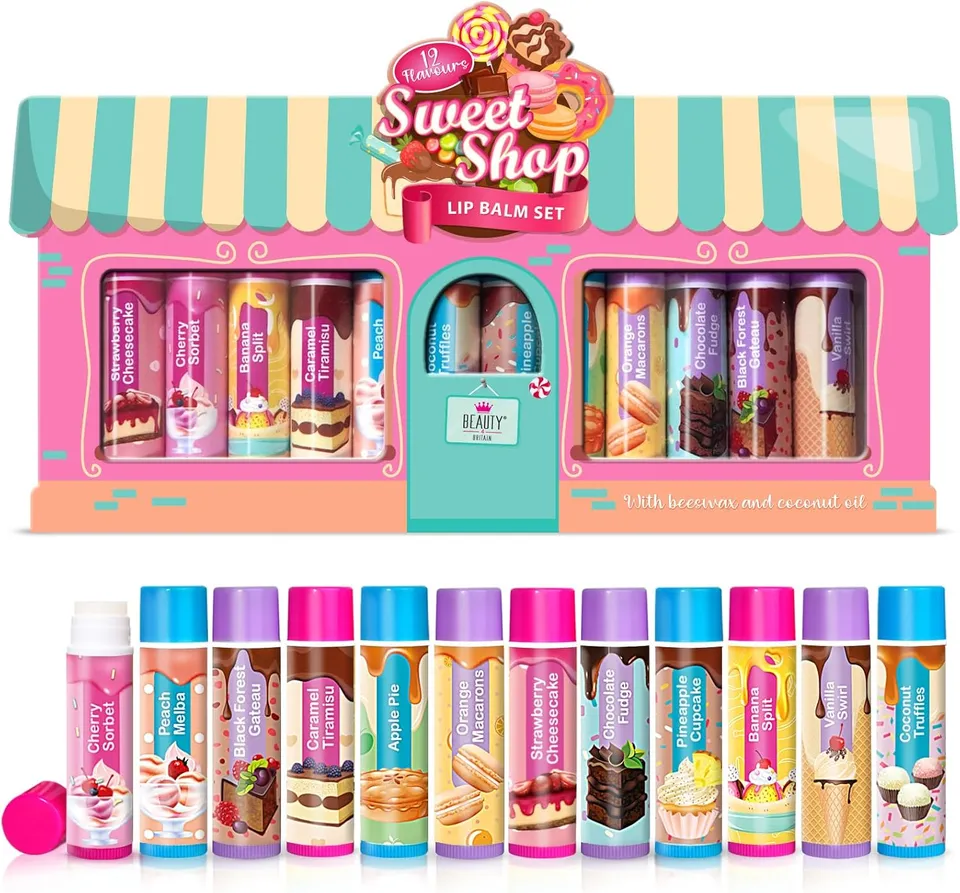beauty4britain-sweet-shop-baume-l-vres-enfant-lot-12-parfums-gourmands image 1