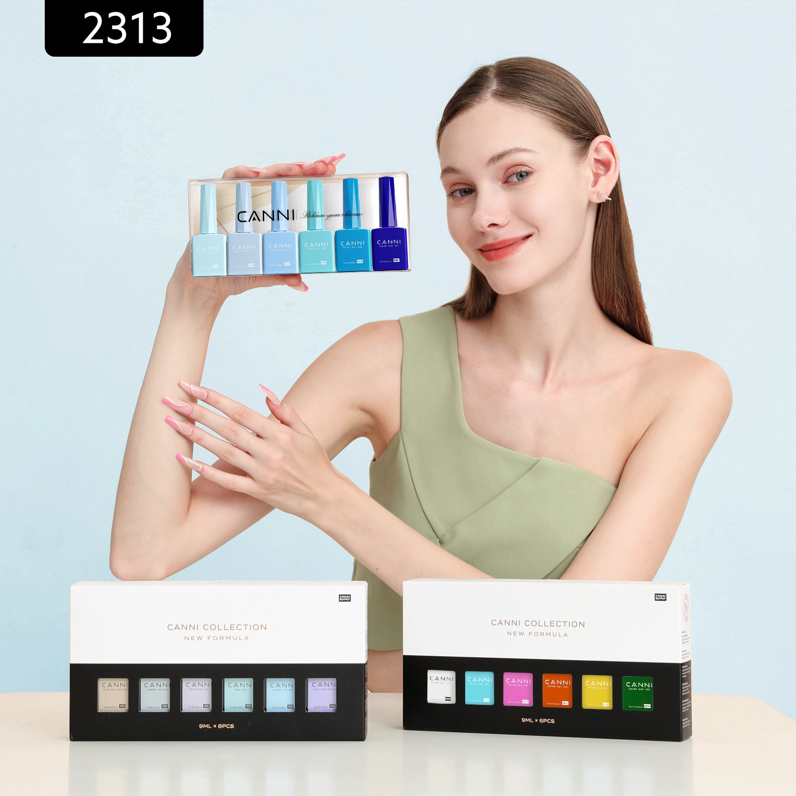 canni-2313-crystal-clear-waters-kit-vernis-gel-6-x-9-ml image 3
