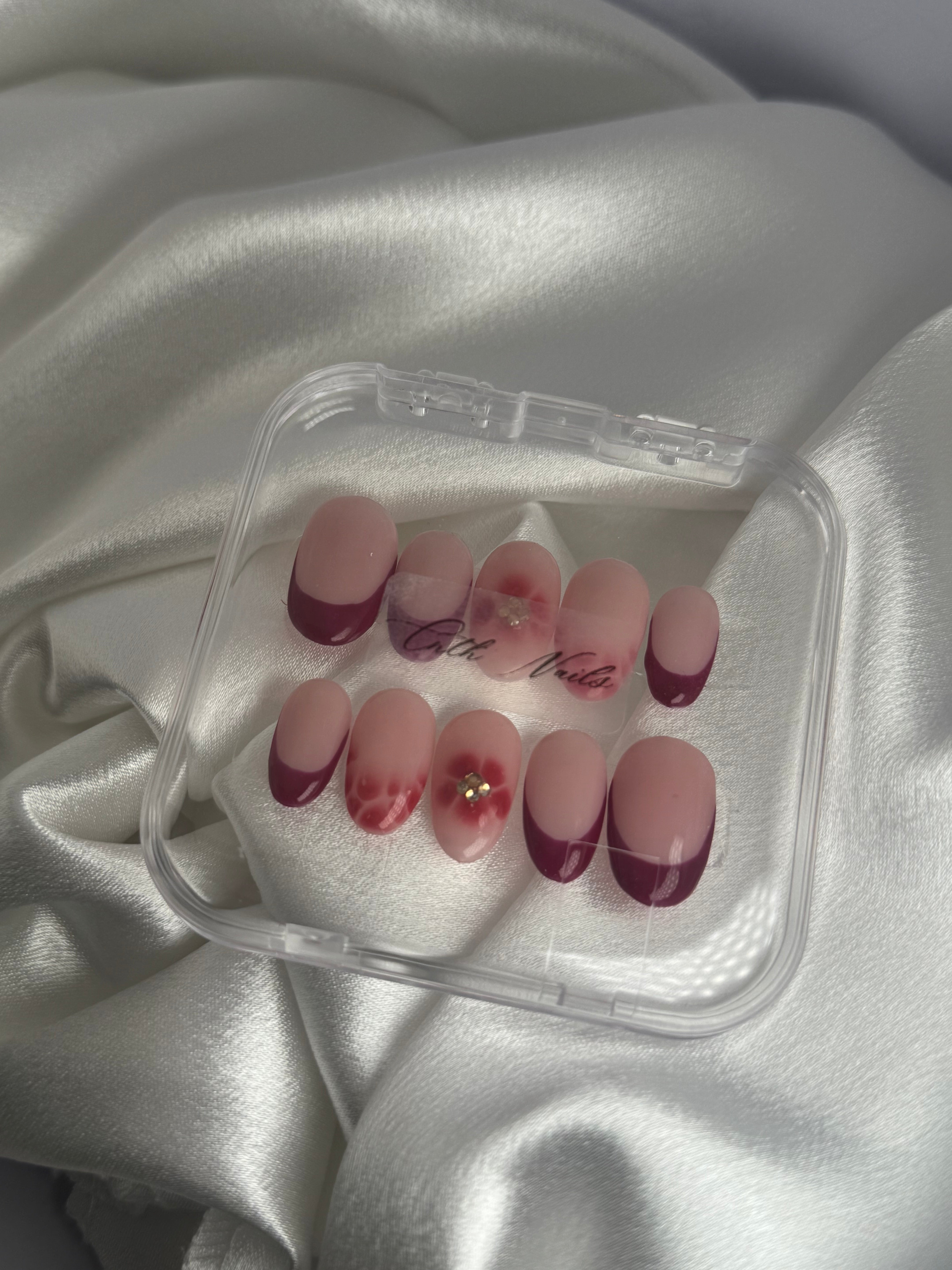 cnth-nails-nail-art-l-ane-faux-ongles-fleur-amande-x10 image 1