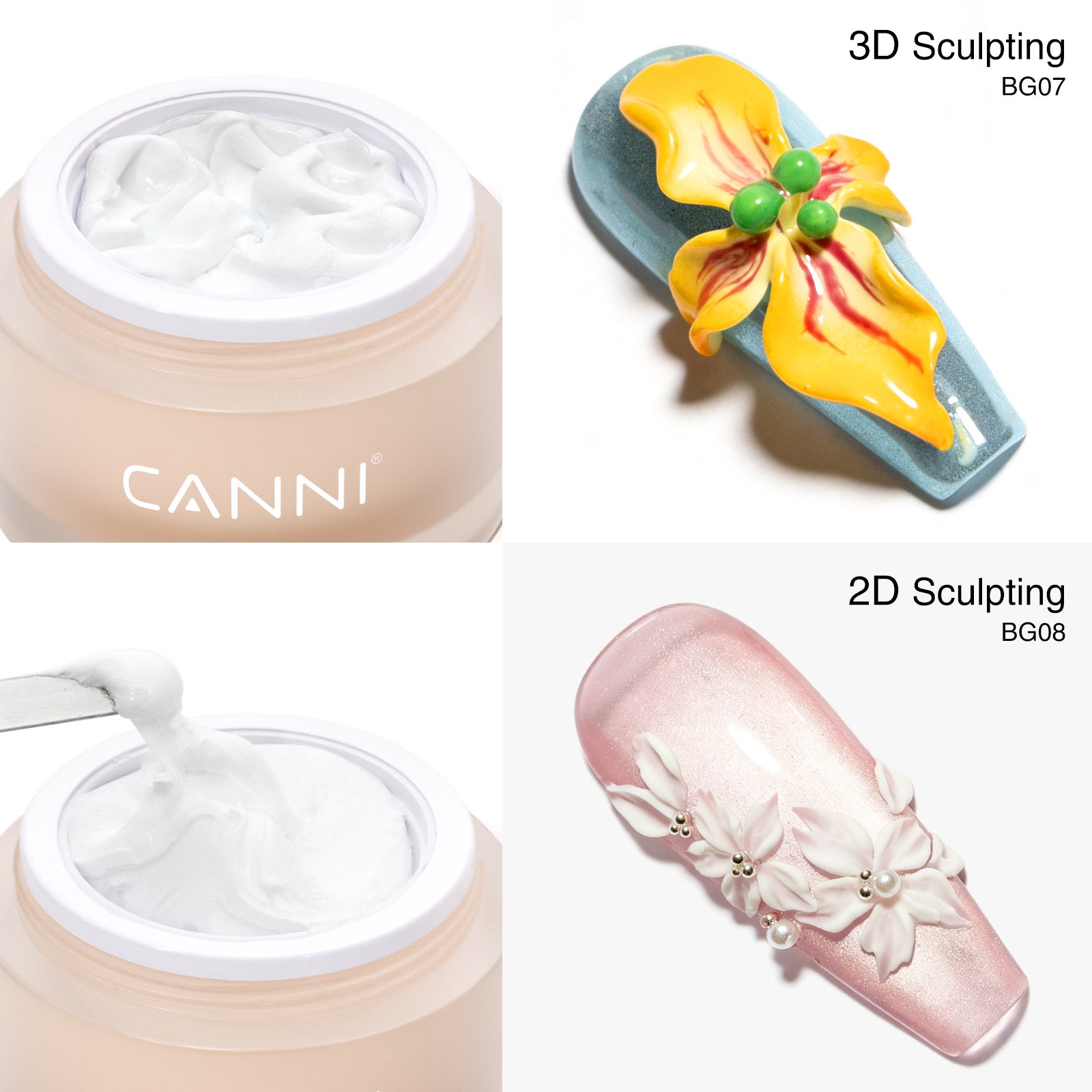 canni-tools-bg08-gel-sculpting-2d-relief-mat image 2