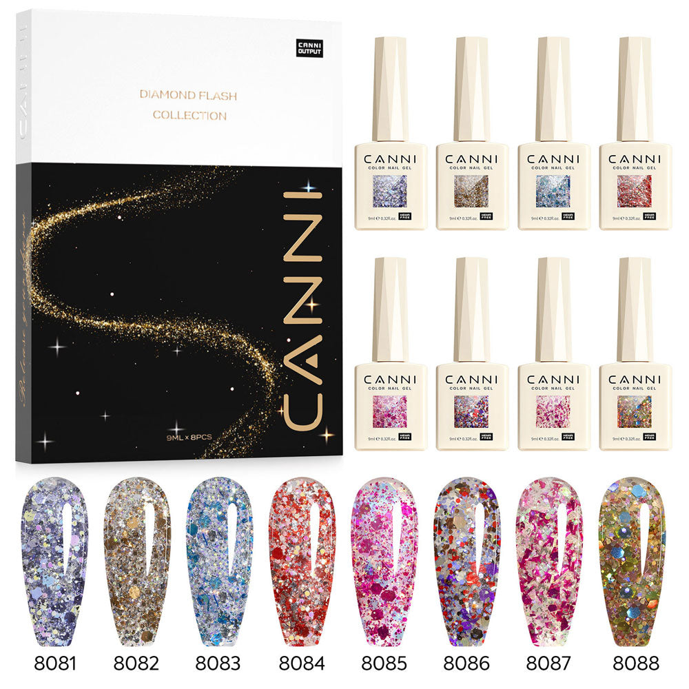 canni-aurora-coffret-vernis-semi-permanent-glitter-8-x-9-ml-gk image 5