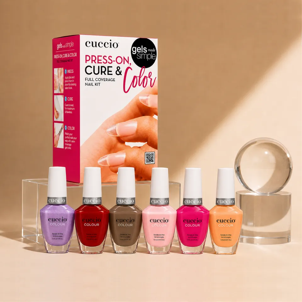 cuccio-pro-press-on-cure-color-kit-ongles-gel-6-vernis-offerts image 1