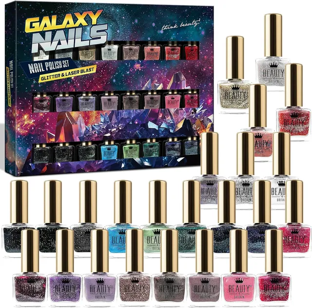 beauty4britain-galaxy-glitter-vernis-ongles-lot-24-paillet image 1