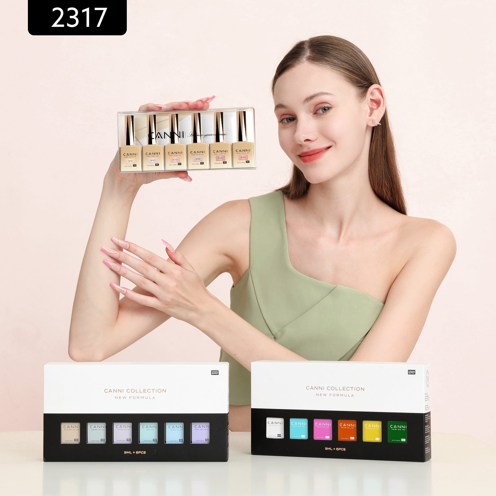 canni-subtle-blush-kit-vernis-gel-9ml-6-couleurs-nude-2317 image 3