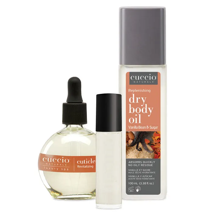 cuccio-naturale-vanilla-bean-huile-cuticule-corps-vanille-coffret image 1