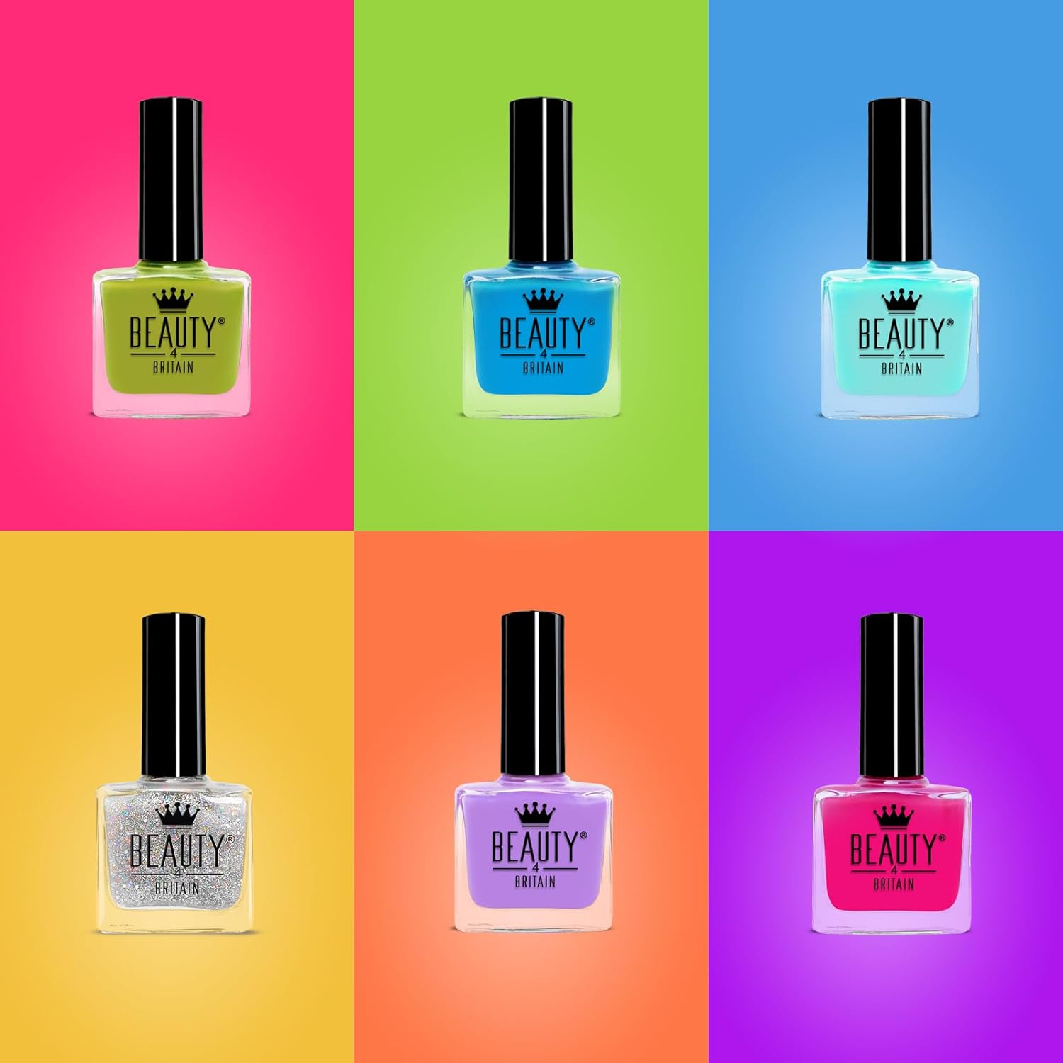 beauty4britain-pop-art-vernis-ongles-6-x-10-ml-fluo image 2