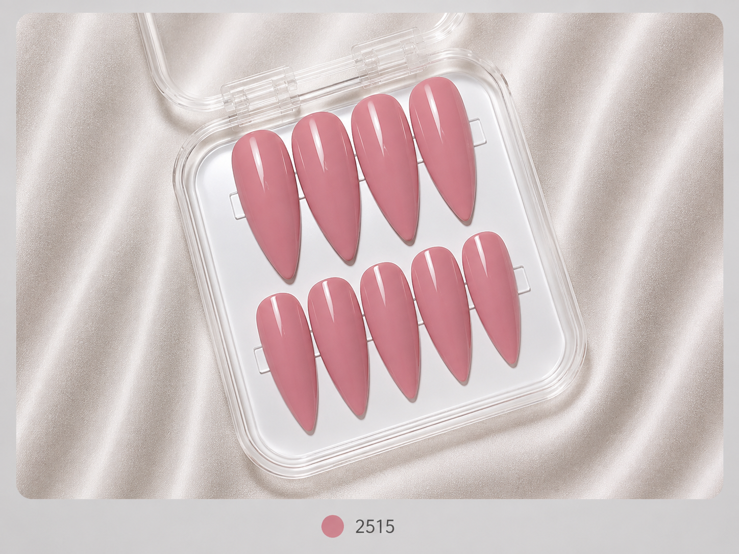 cnth-nails-press-on-nails-rosalia-faux-ongles-rose-brillant-10-pcs image 1