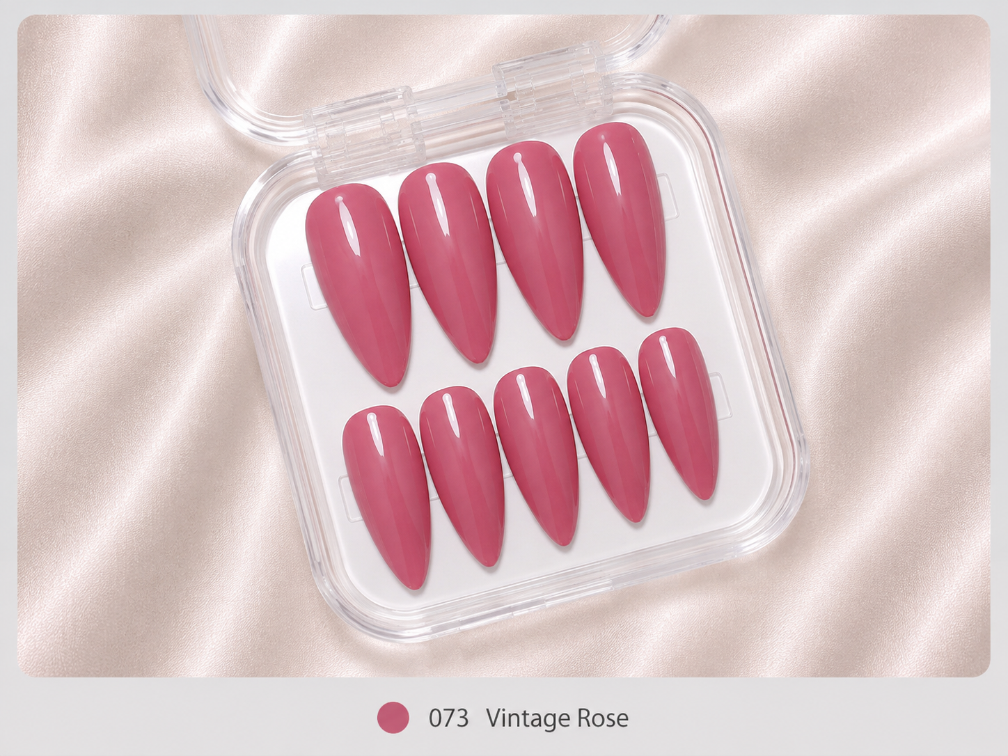 cnth-nails-vintage-rose-press-on-nails-rose-10-pi-ces image 1