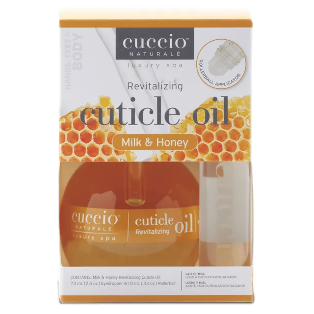 cuccio-naturale-milk-honey-duo-huile-cuticule-lait-miel-2-formats image 1