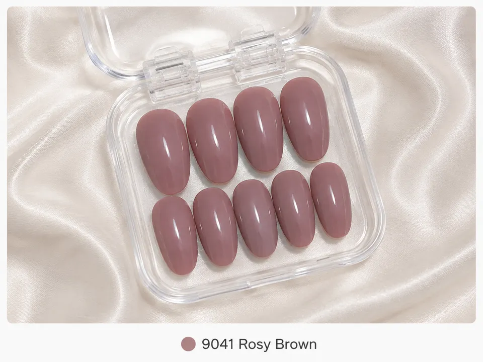 cnth-nails-rosy-brown-press-on-nails-marron-10-pcs image 1