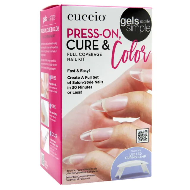 cuccio-pro-press-on-cure-color-kit-faux-ongles-gel-complet-40-capsules image 1