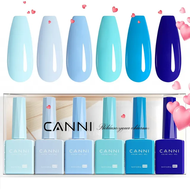 canni-2313-crystal-clear-waters-kit-vernis-gel-6-x-9-ml image 1