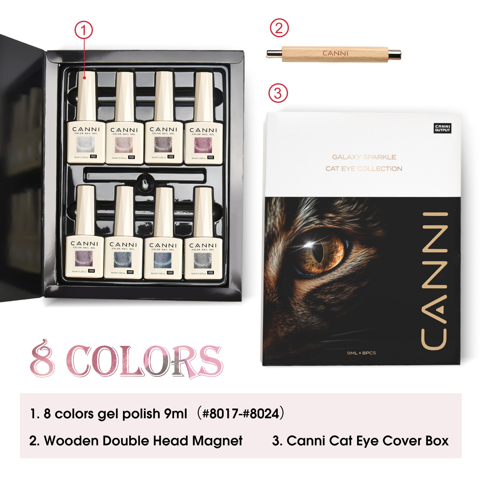 canni-iridescent-dream-vernis-magn-tique-cat-eye-8x9ml-aimant image 3