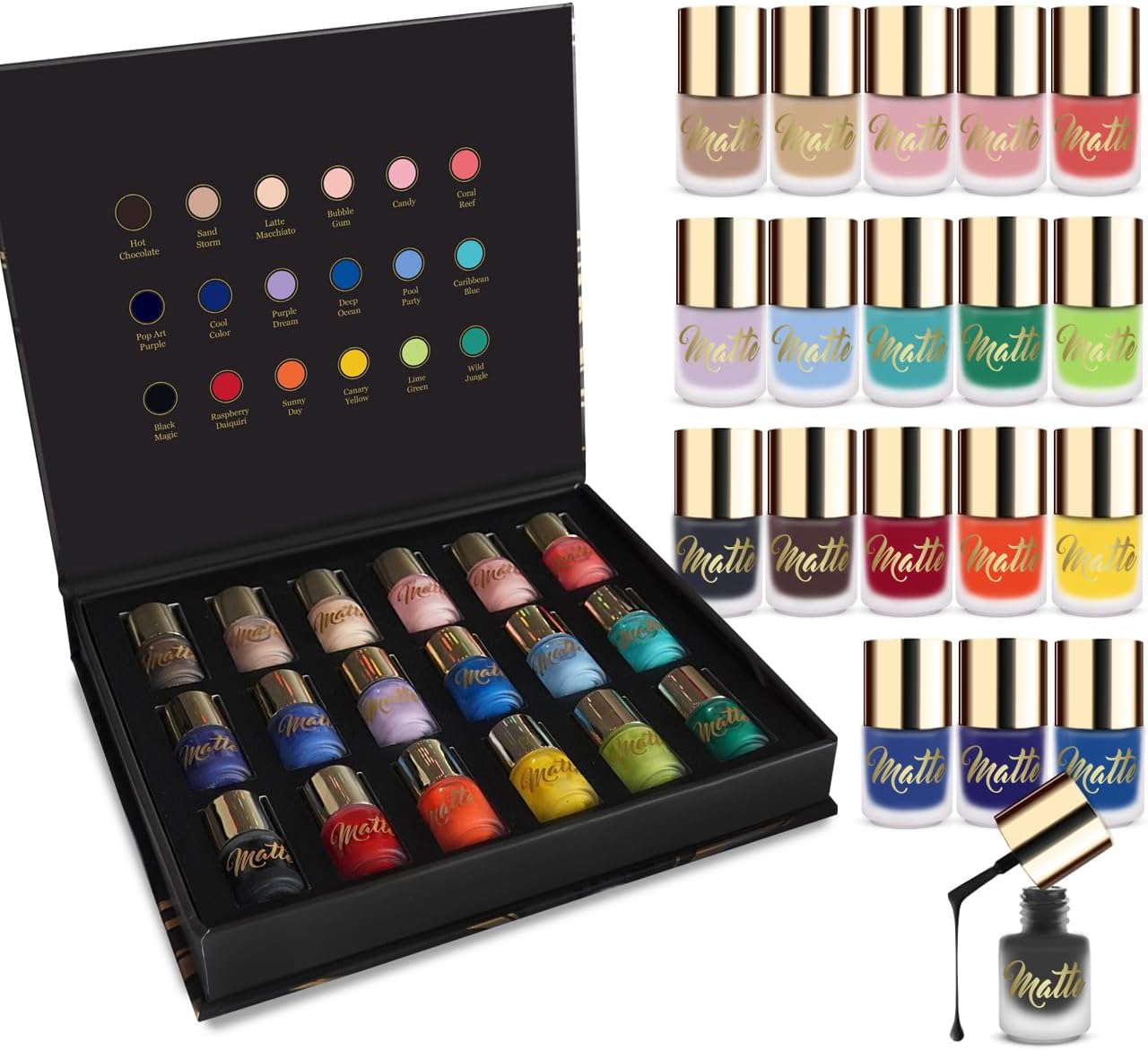beauty4britain-nail-polish-the-matte-vernis-mat-18-x-5-ml image 1