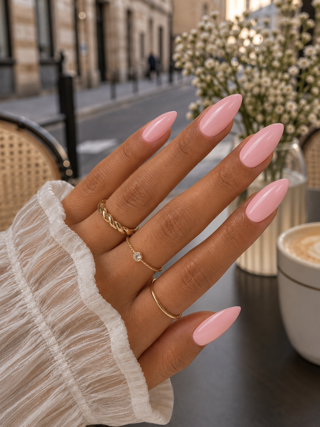 cnth-nails-press-on-nails-sweet-pink-faux-ongles-rose-brillant image 2