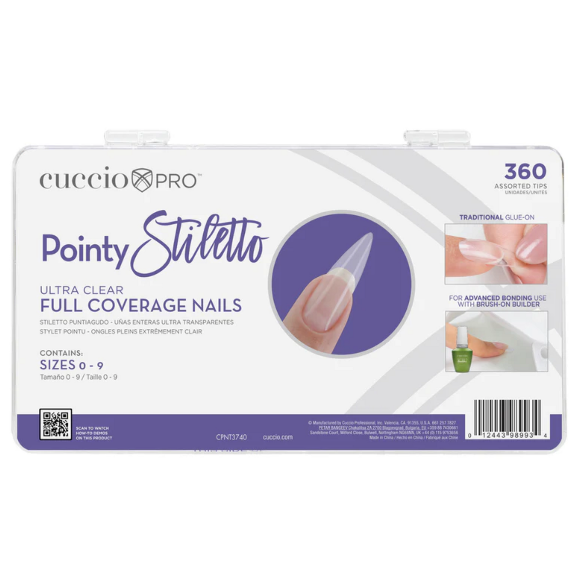 cuccio-pro-capsules-stiletto-couvrance-totale-360-pcs image 1