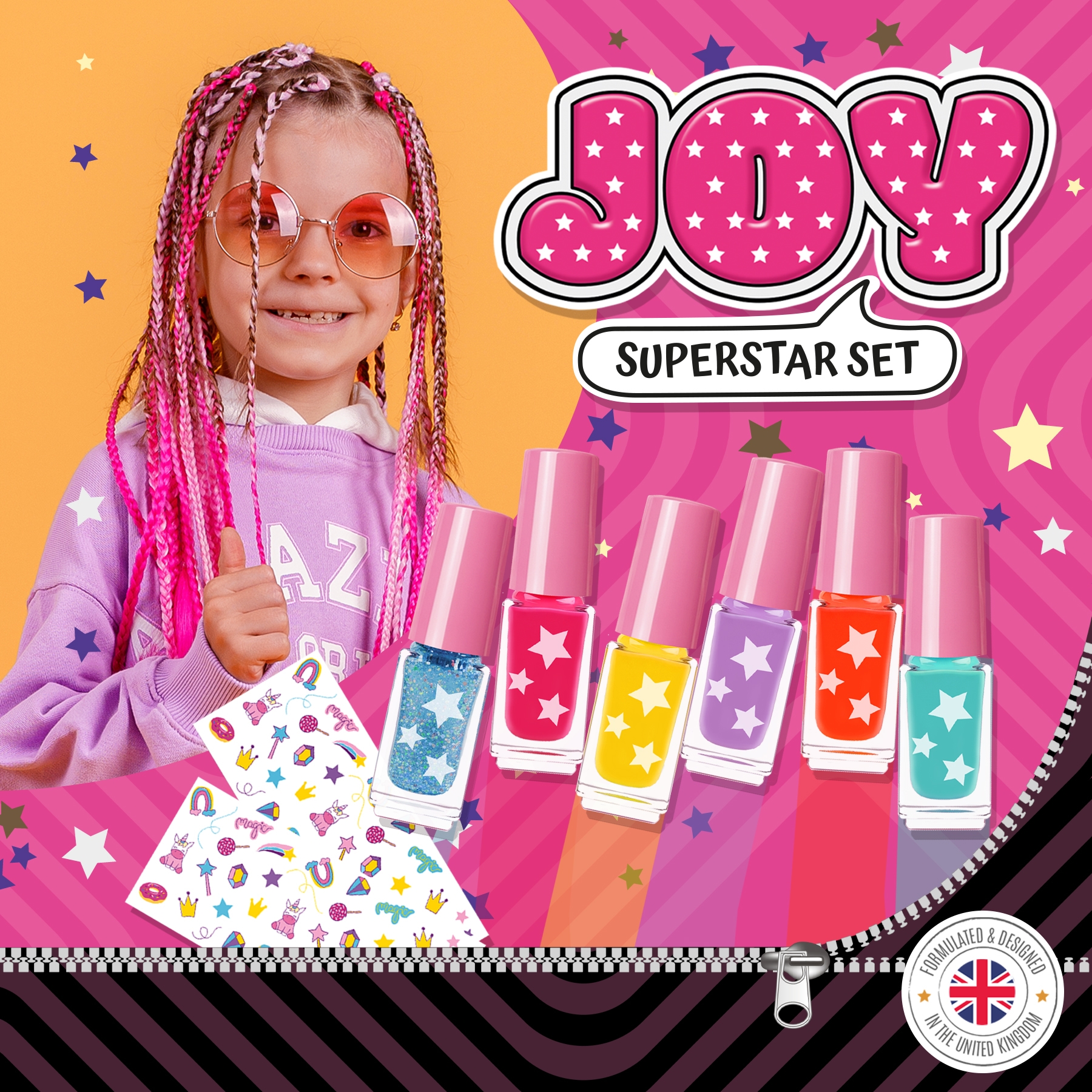 beauty4britain-kids-joy-superstar-set-10-vernis-enfant-paillet image 8