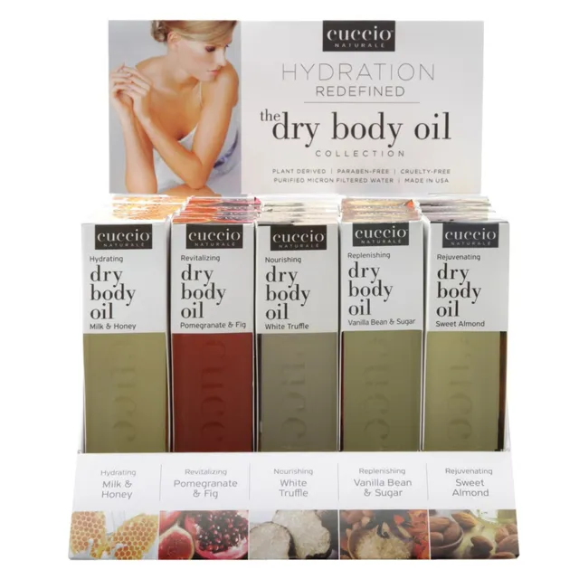 cuccio-naturale-huile-corps-s-che-pr-sentoir-pro-100-ml-5-parfums image 1