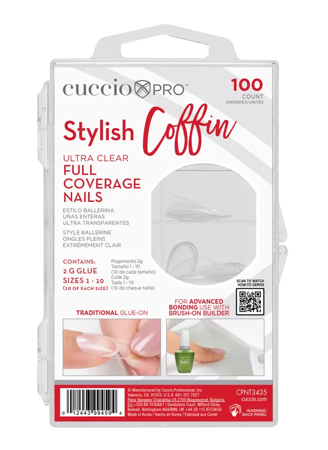 cuccio-pro-stylish-coffin-capsules-full-cover-x100-ballerine image 1