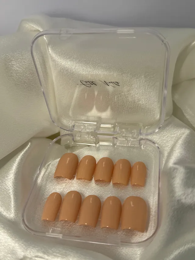 cnth-neutral-collection-peach-faux-ongles-10-pcs-brillant image 1
