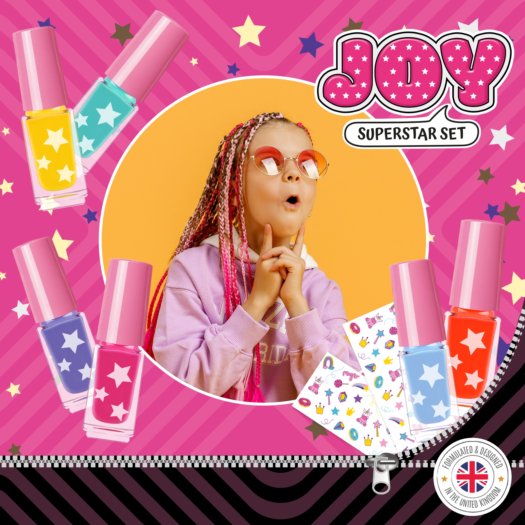 beauty4britain-kids-joy-superstar-set-10-vernis-enfant-paillet image 7