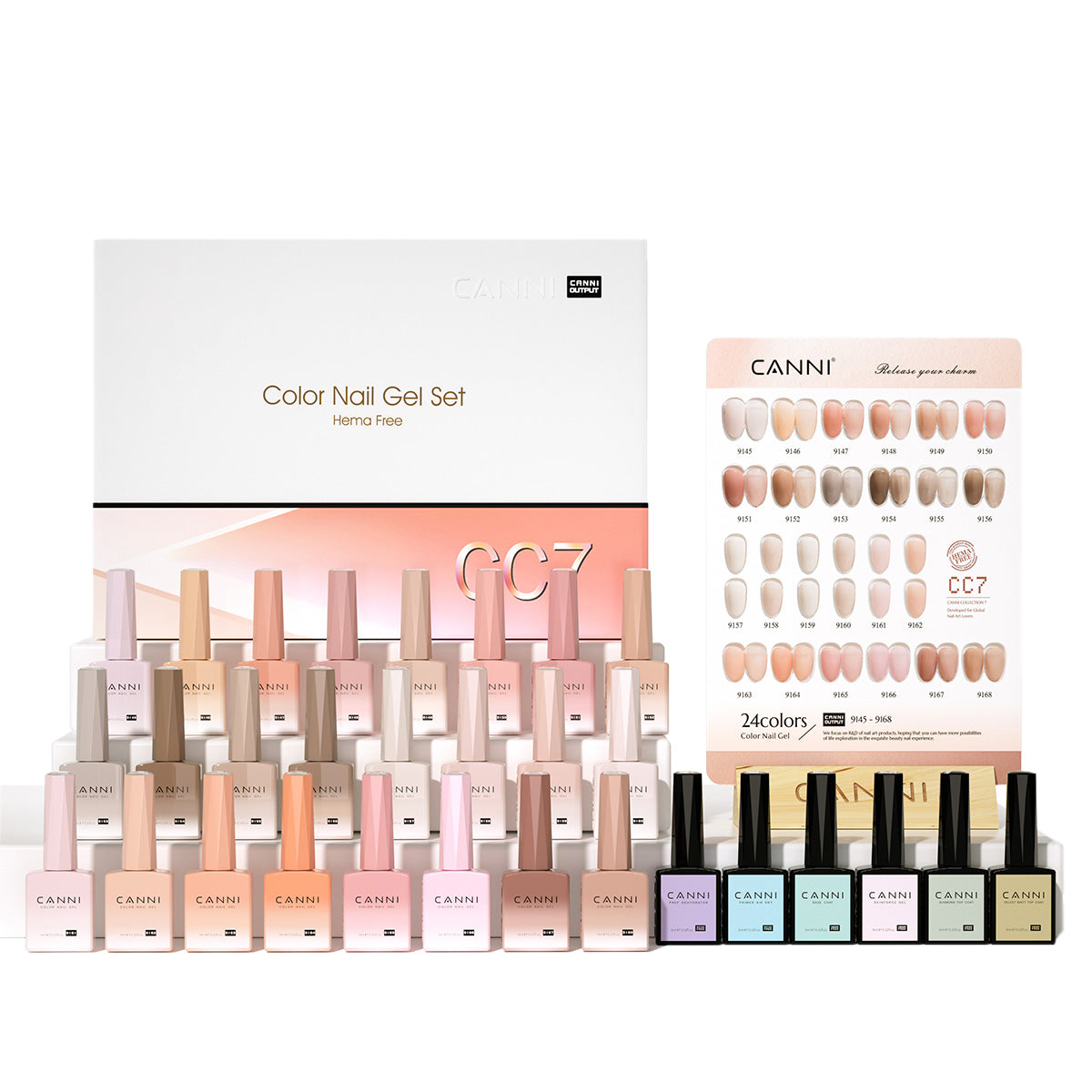 canni-cc7-kit-vernis-semi-permanent-30-pi-ces-jelly-translucide image 2