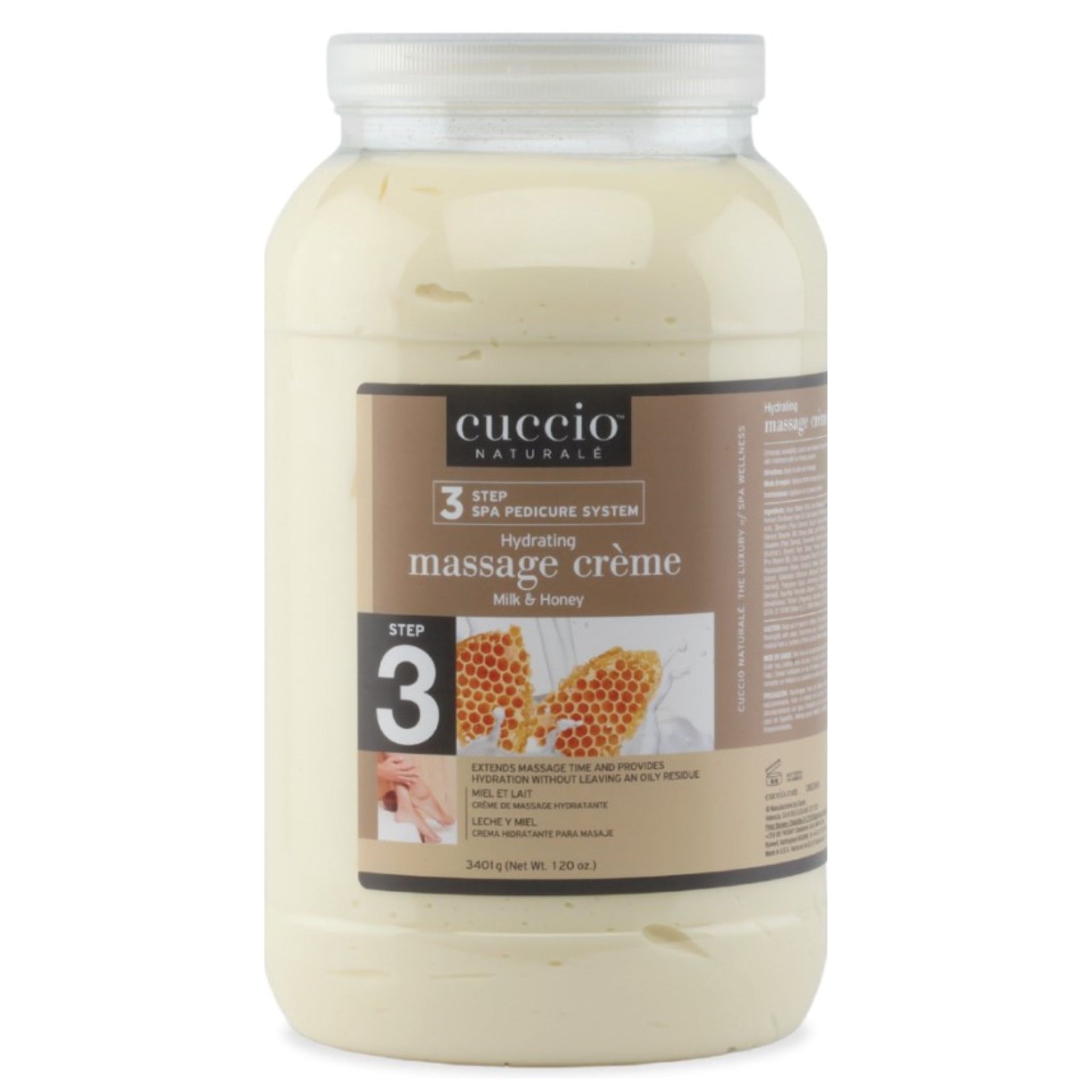 cuccio-naturale-milk-honey-cr-me-massage-3-4-kg-hydratante image 1