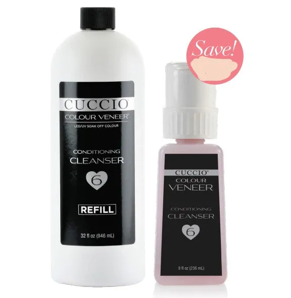cuccio-veneer-nettoyant-conditioning-cleanser-32-oz-8-oz image 1
