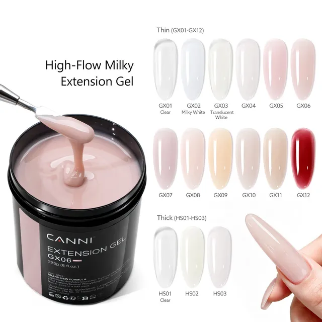 canni-poly-nail-gel-gx01-polygel-laiteux-225g-extension image 1