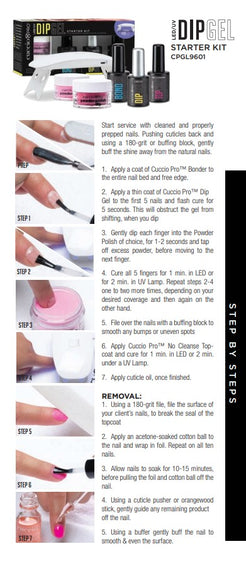 cuccio-pro-dip-gel-kit-poudre-ongle-led-uv-avec-lampe-6-pcs image 4