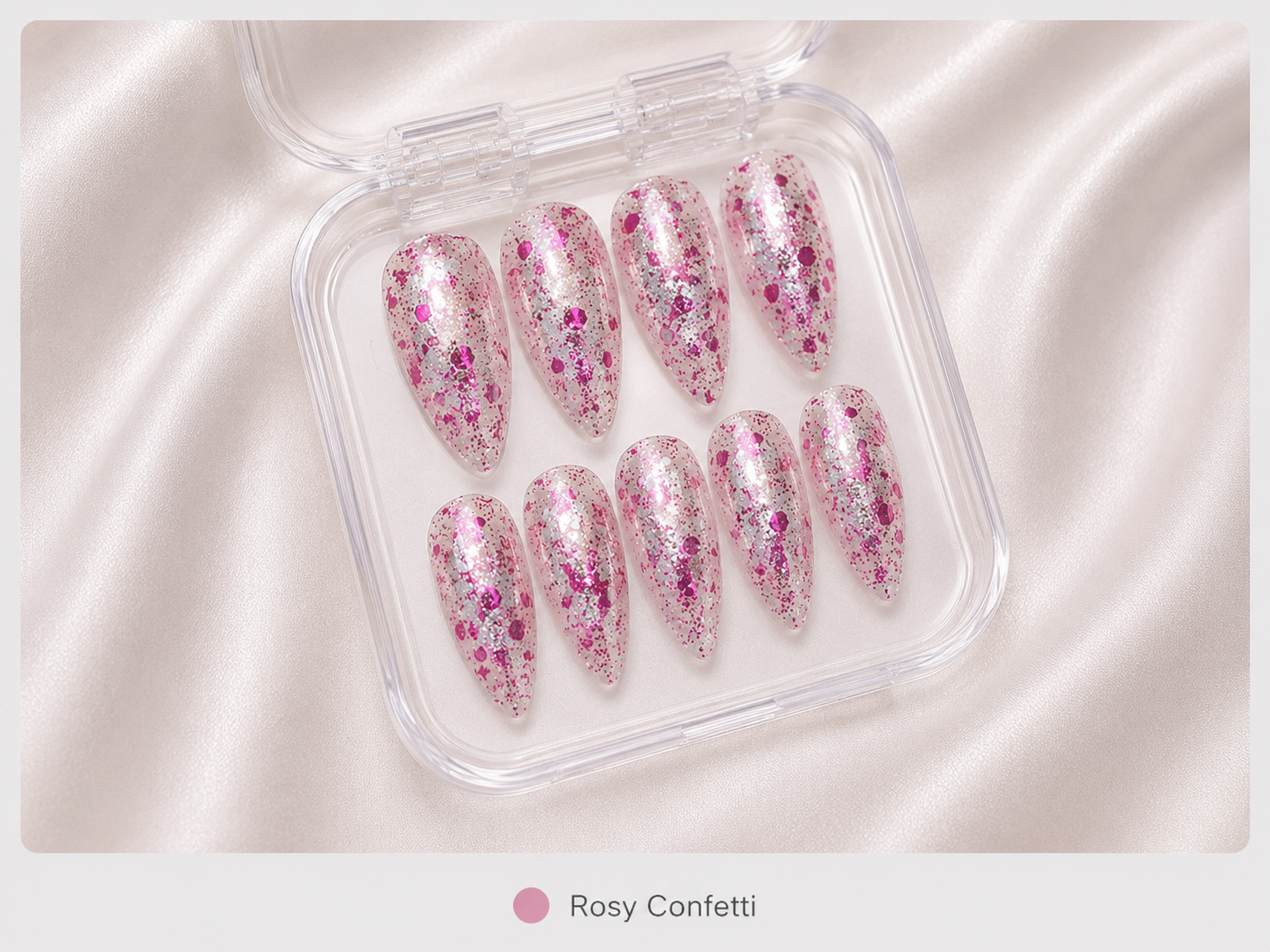 cnth-nails-press-on-nails-rosy-confetti-faux-ongles-confetti-rose image 1