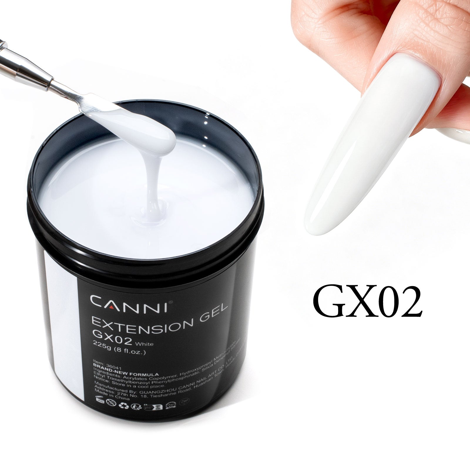 canni-poly-nail-gel-gx01-polygel-laiteux-225g-extension image 5