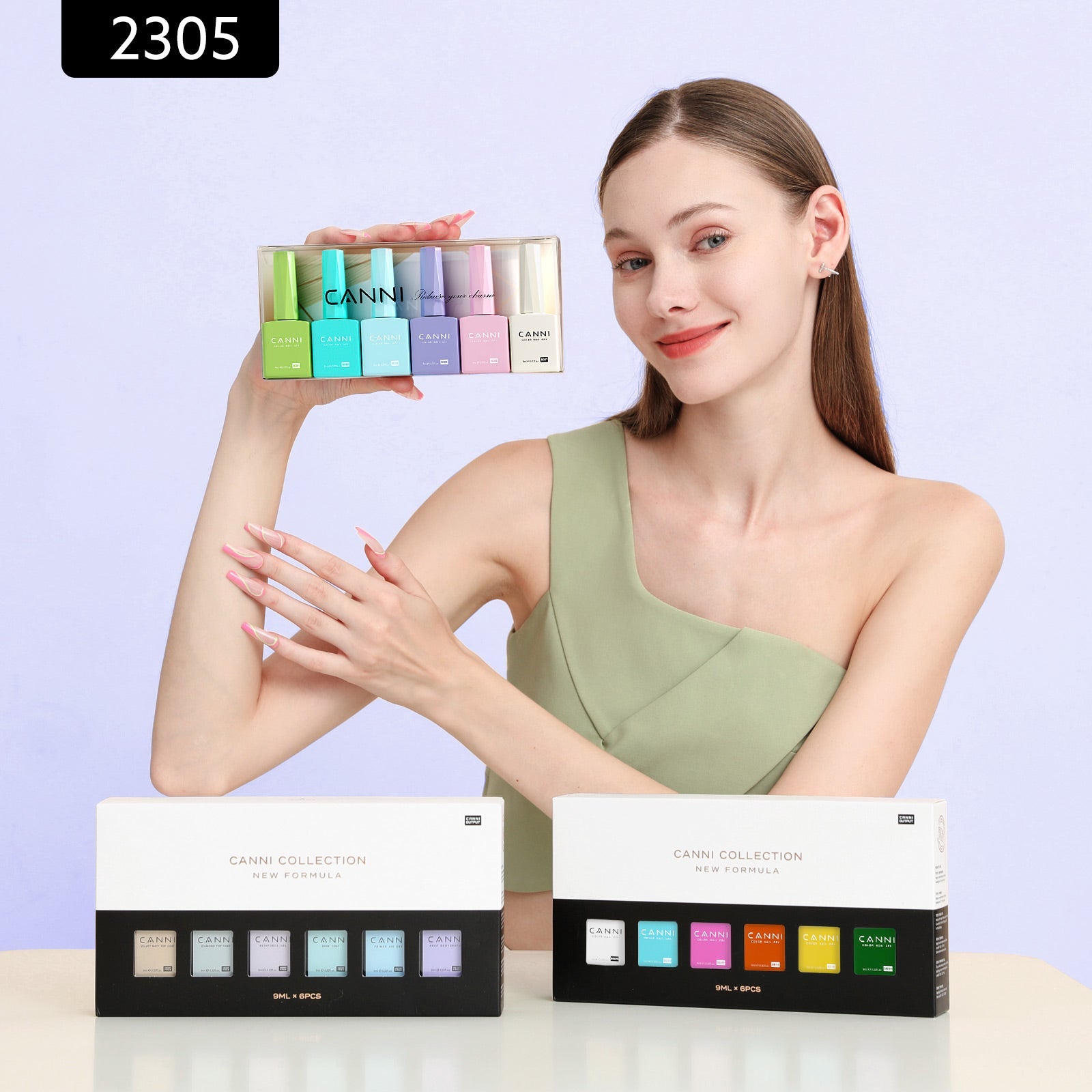 canni-colorful-kaleidoscope-kit-vernis-semi-permanent-6x9ml-2305 image 5